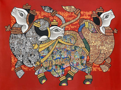 Dancing Nandis, Vivek Kumavat, Internal - Artisera