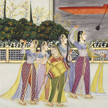 Royal Woman on Palace Terrace, , Ethnic Art - Artisera