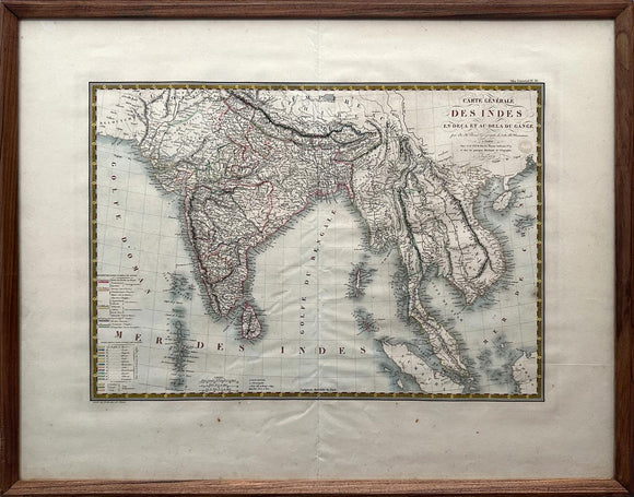 Map of India Below and Beyond the Ganges, 1821, , Balaji's Antiques and Collectibles - Artisera