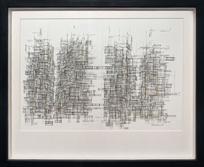 City: Moods and Metaphors 37, Praveen Kumar, Internal - Artisera