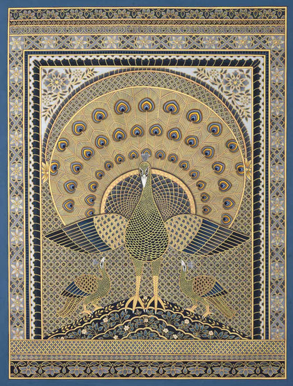 Peacocks - 05, Nemichand, Ethnic Art - Artisera