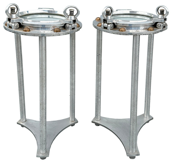 Porthole Side Tables (Pair), , Balaji's Antiques and Collectibles - Artisera