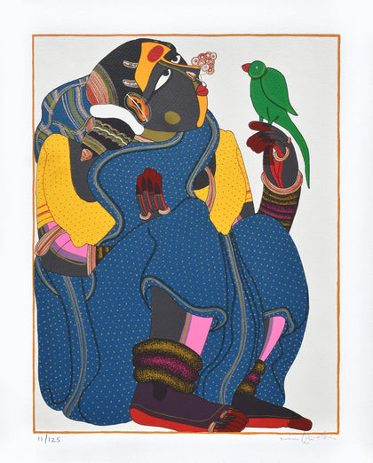 Woman in Blue, Thota Vaikuntam, Archer Art Gallery - Artisera