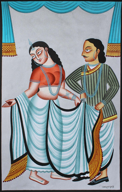 Shaaree te Nari Shundor, Anwar Chitrakar, Emami Chisel Art - Artisera
