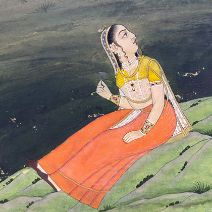 Hanuman and Sita, , Indian Miniatures - Artisera