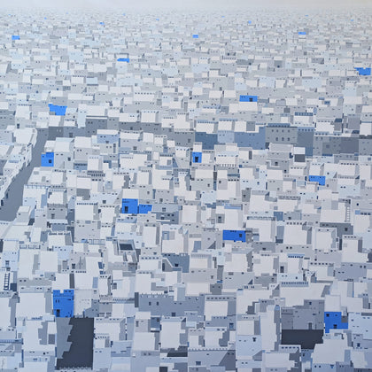The Blue Cube: Unraveling a City 19, Madan Pawar, Internal - Artisera