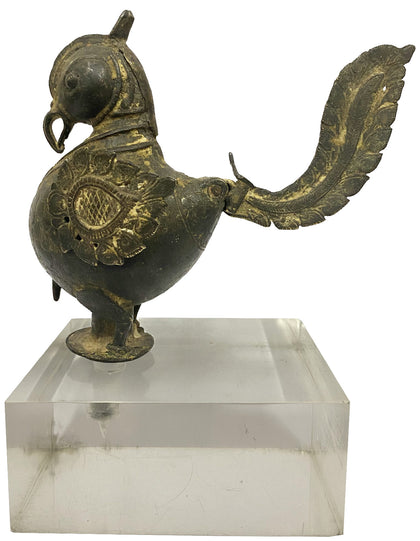 Parakeet Oil Lamp Finial, , Balaji's Antiques and Collectibles - Artisera
