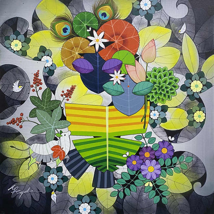 Gods in Nature - Radha Krishna 02, Ganapati Hegde, Mixed Bag - Artisera