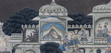 Radha Krishna Celebration, Narendra Kumar, Ethnic Art - Artisera