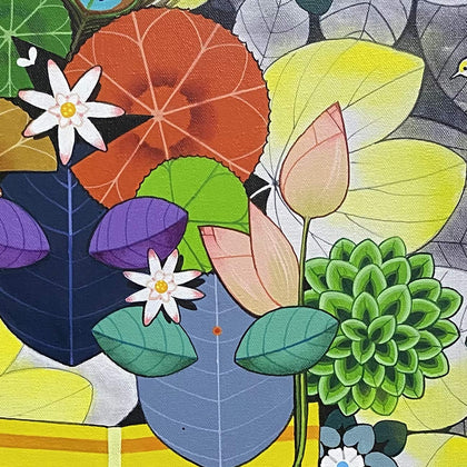 Gods in Nature - Radha Krishna 02, Ganapati Hegde, Mixed Bag - Artisera