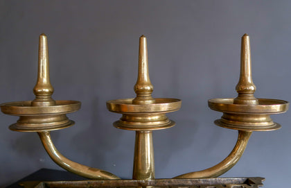 Triptych Lamp (Kavara Vilakku) - 03, , Ritual Lamps - Artisera