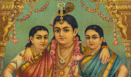 Shree Radha Rukmini Krishna, C G Ramanujam, Balaji Art - Artisera