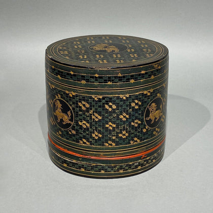 Burmese Lacquer Betel Box 03, , Burmese Lacquerware - Artisera