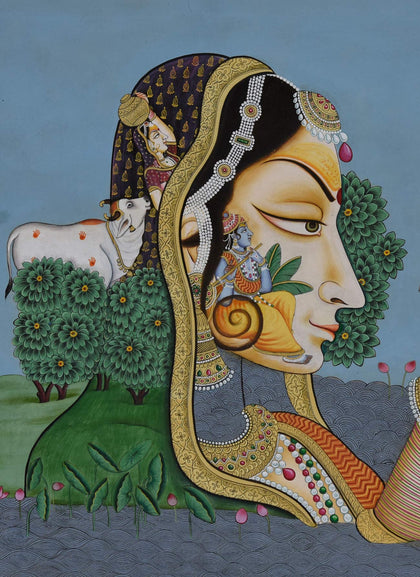 Krishna with Gopis - 01, Narendra Kumar, Ethnic Art - Artisera