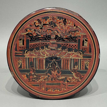 Burmese Lacquer Cosmetic Box, , Burmese Lacquerware - Artisera