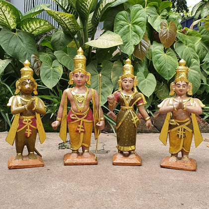 Ram, Sita, Laxman and Hanuman, , Kinnala Art - Artisera