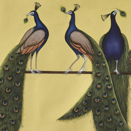 Peacocks - 03, Nemichand, Ethnic Art - Artisera