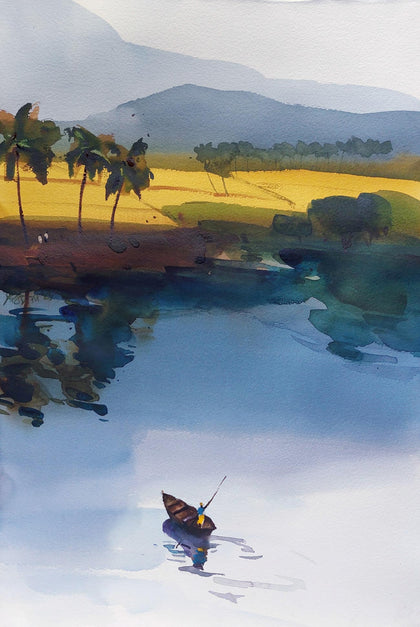 Blue Flows Composed with Yellow Sunshine, Prashant Prabhu, Internal - Artisera