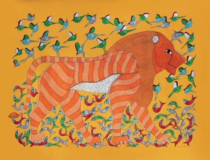 Gond - Untitled 129, Suresh Kumar Dhurve, Arts of the Earth - Artisera