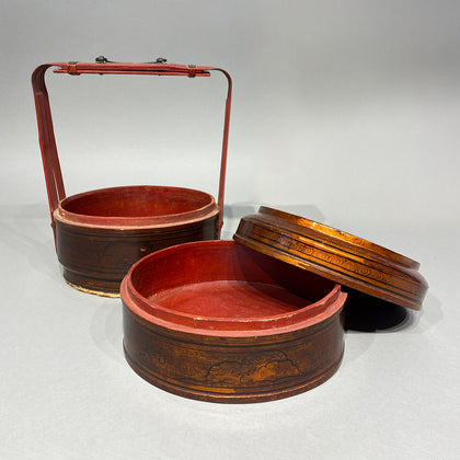 Burmese Lacquer Tiffin Carrier, , Burmese Lacquerware - Artisera