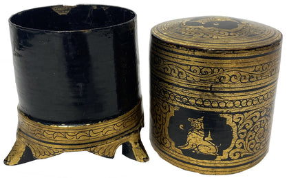 Burmese Lacquer Trinket Box 02, , Burmese Lacquerware - Artisera