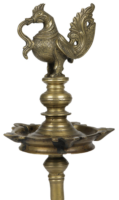 Lamp with Hamsa Finial - 01, , Ritual Lamps - Artisera