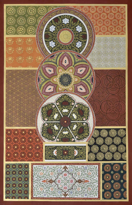 Mughal Patterns - 01, Nemichand, Ethnic Art - Artisera