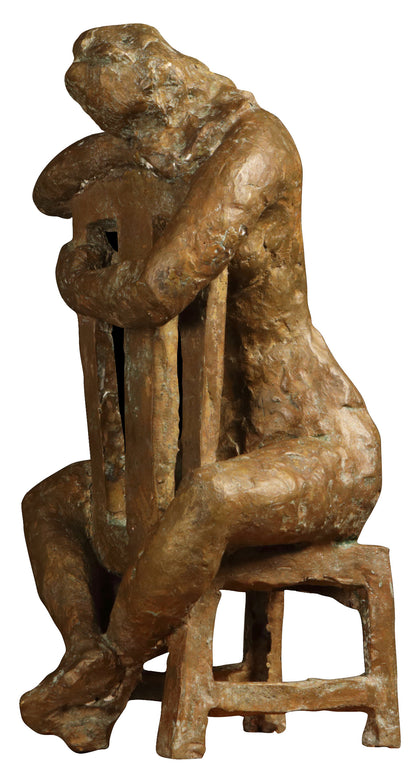 Lady on a Chair, Shankar Ghosh, Stories in Bronze - Artisera