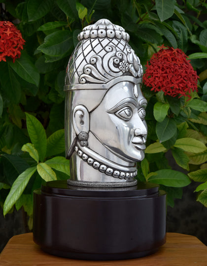 Shiva Head 2, , Silver Showpieces - Artisera