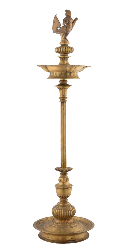 Kinnara Lamp Stand, , Rani Arts & Teak - Artisera