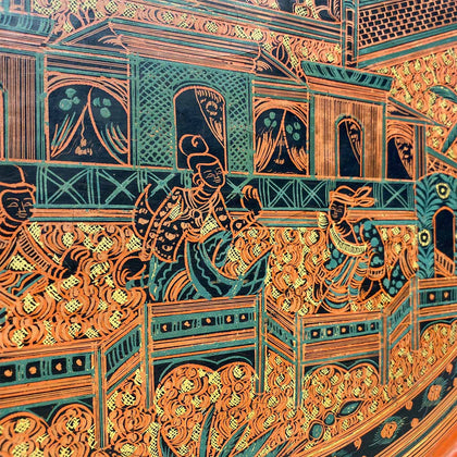 Burmese Lacquer Tray 01, , Burmese Lacquerware - Artisera