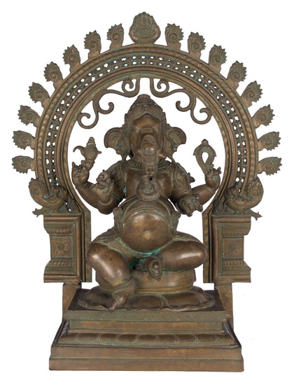 Ganesha With Prabhavali - II, , Crafters - Artisera
