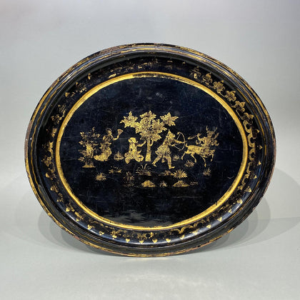 Burmese Lacquer Ramayana Tray, , Burmese Lacquerware - Artisera