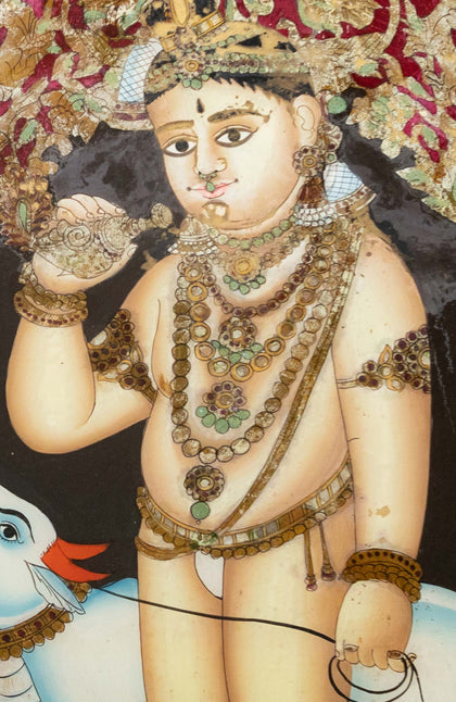 Krishna Gopala - 02, , Balaji Reverse Glass - Artisera
