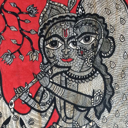 Madhubani - Untitled AKJ 12, A Kumar Jha, Gallery Ragini - Artisera