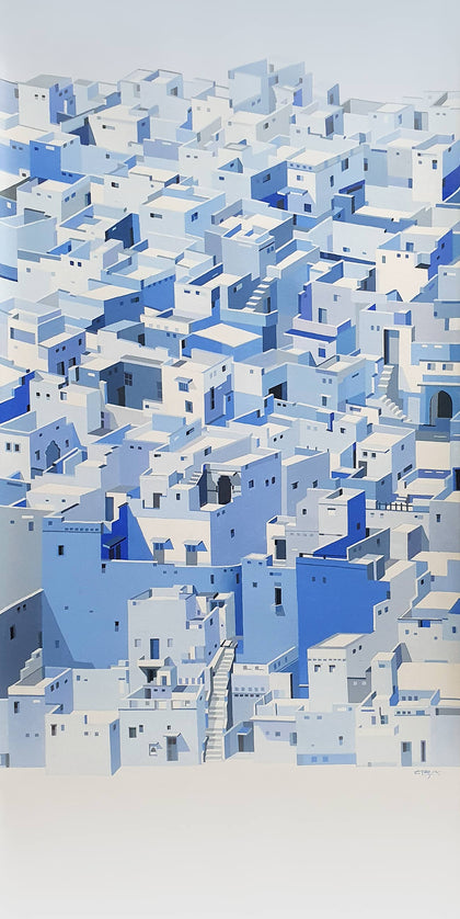 The Blue Cube: Unraveling a City 01, Madan Pawar, Internal - Artisera