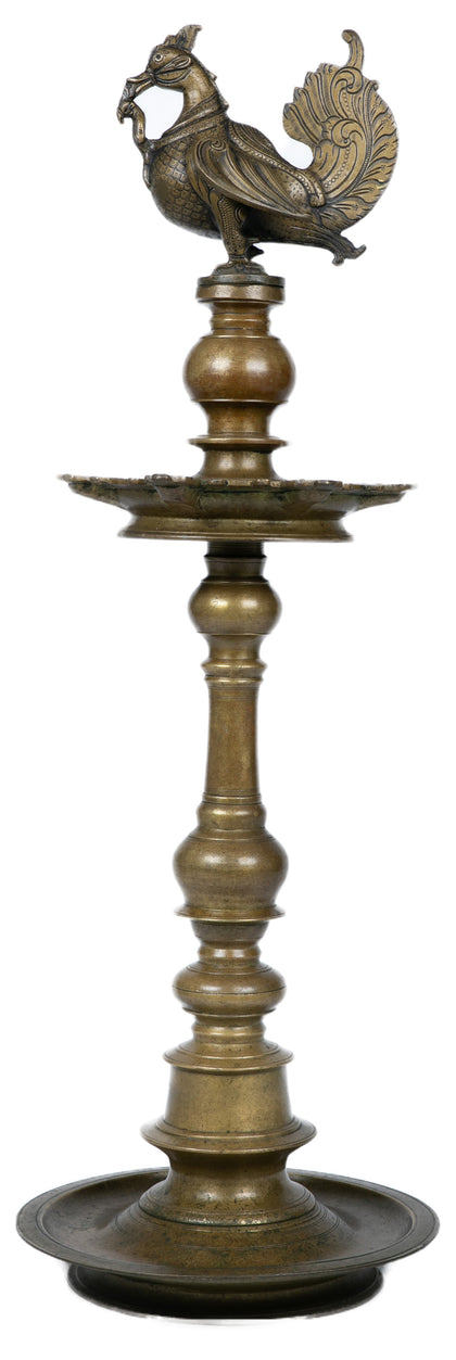 Lamp with Hamsa Finial - 02, , Ritual Lamps - Artisera