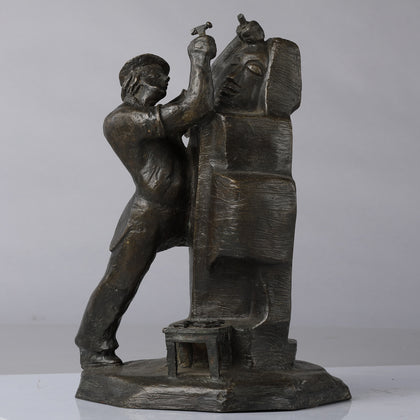 Sculptor, Tapas Sarkar, Chawla Art Gallery - Artisera