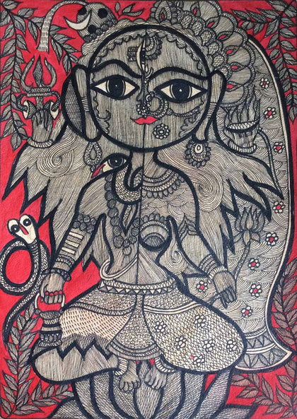 Madhubani - Untitled AKJ 14, A Kumar Jha, Gallery Ragini - Artisera