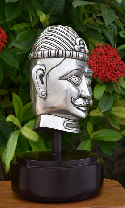 Shiva Head 6, , Silver Showpieces - Artisera