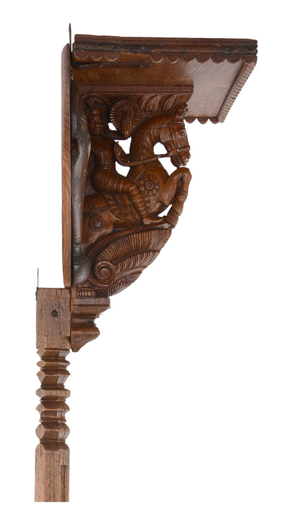 Horse Bracket on Pillar, , Rani Arts & Teak - Artisera