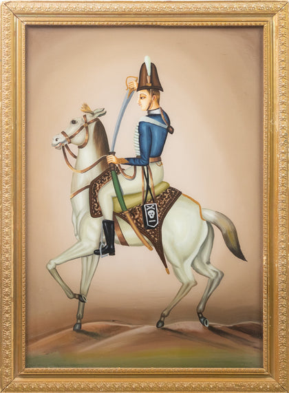 Officer of the 17th Lancers, , Balaji Reverse Glass - Artisera