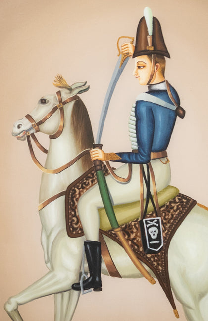 Officer of the 17th Lancers, , Balaji Reverse Glass - Artisera