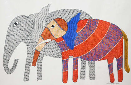 Gond - Untitled 49, Rajendra Kumar Shyam, Arts of the Earth - Artisera