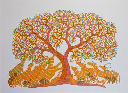 Gond - Untitled DS28, Dhavat Singh, Gallery Ragini - Artisera