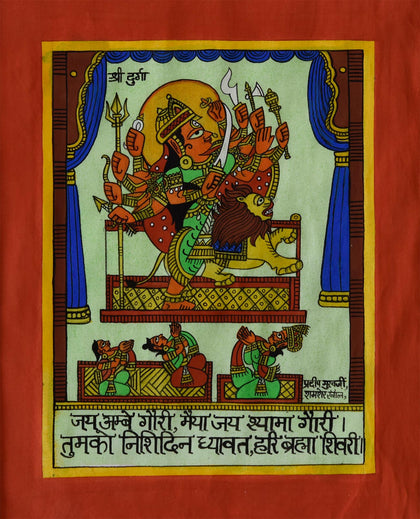 Phad 13 - Shree Durga, , Phad Art - Artisera