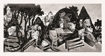 Banaras in Winter, Manu Parekh, Archer Art Gallery - Artisera