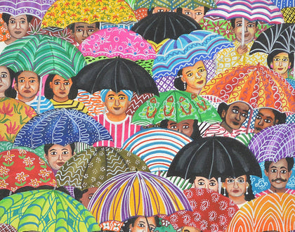 Umbrellas, Nayanaa Kanodia, Archer Art Gallery - Artisera
