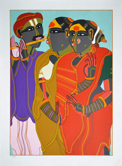 Flute Player, Thota Vaikuntam, Archer Art Gallery - Artisera