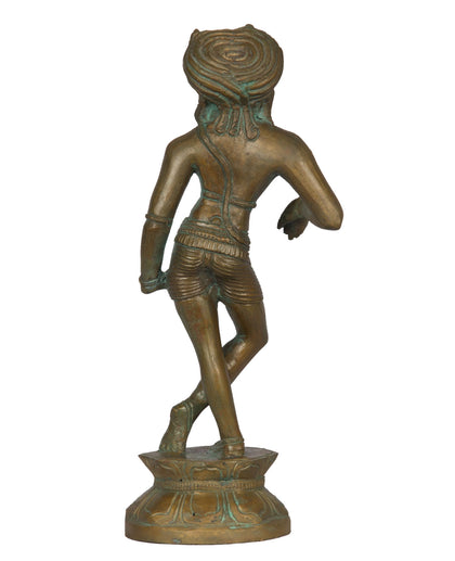 Shiva Wearing Turban (Chola Style) - I, , Lost Wax Bronze Sculptures - Artisera